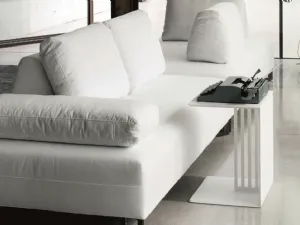 Tavolino da divano Jo in laminato Bianco di Deas