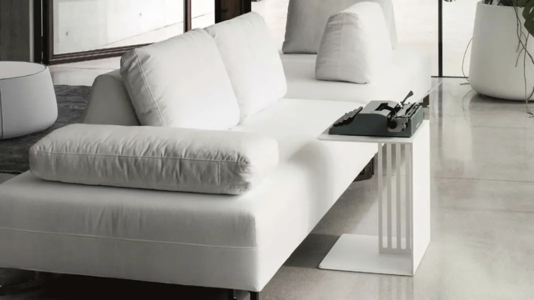 Tavolino da divano Jo in laminato Bianco di Deas