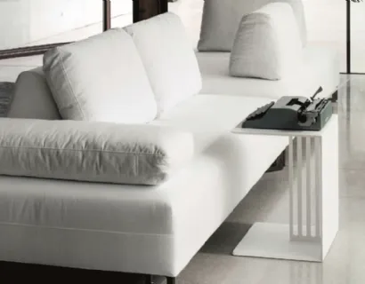 Tavolino da divano Jo in laminato Bianco di Deas
