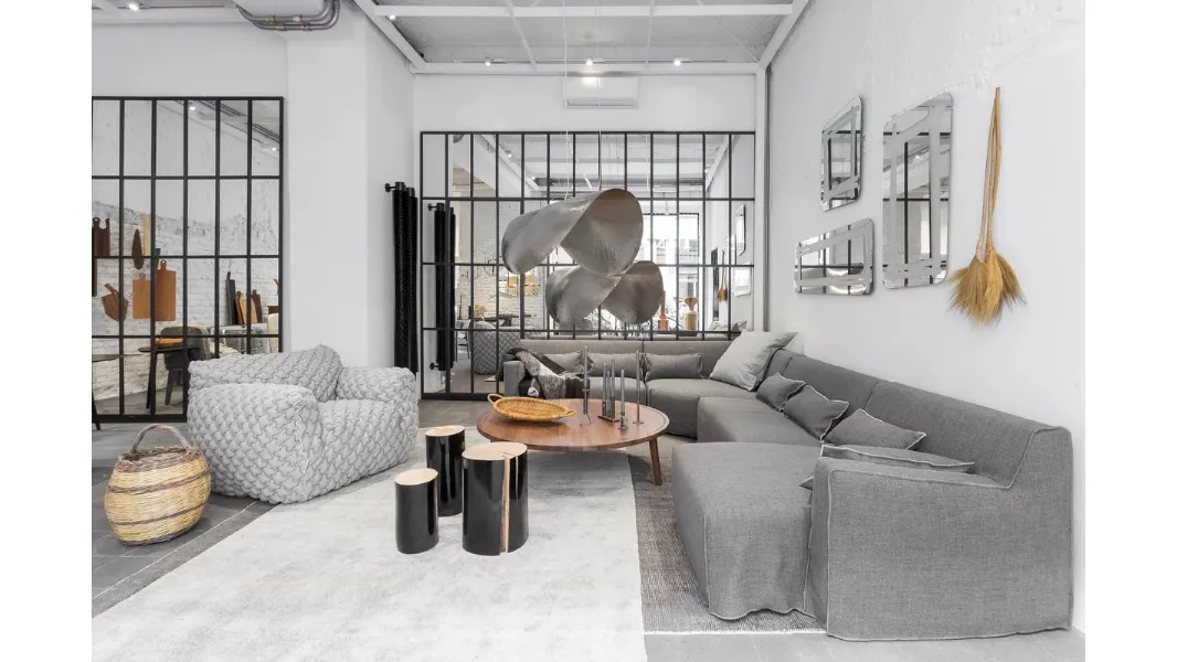 Tavolino Log Sezione Tronco laccato di Gervasoni