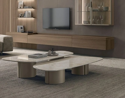 Tavolino Nemo con top in gres di Tomasella