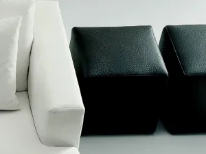 Pouf Cubik in pelle di Deas