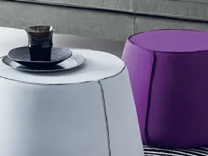 Pouf Joker piccolo e medio in tessuto elastico di Deas