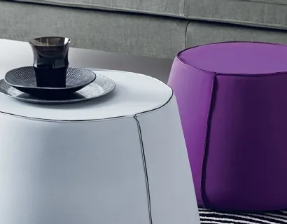 Pouf Joker piccolo e medio in tessuto elastico di Deas