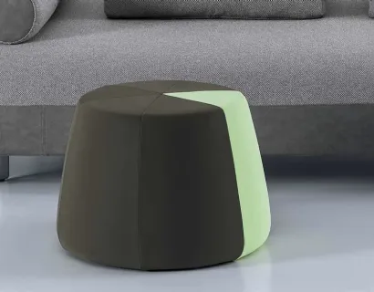 Pouf Joker Spicchio in tessuto con colore in contrasto di Deas