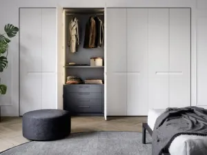 Pouf tondo in tessuto Log di Novamobili