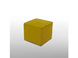 Pouf cubico in poliuretano espanso rivestito in tessuto Zoe di Salvetti