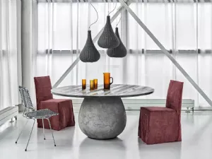 Lampada a sospensione in rattan Spin di Gervasoni