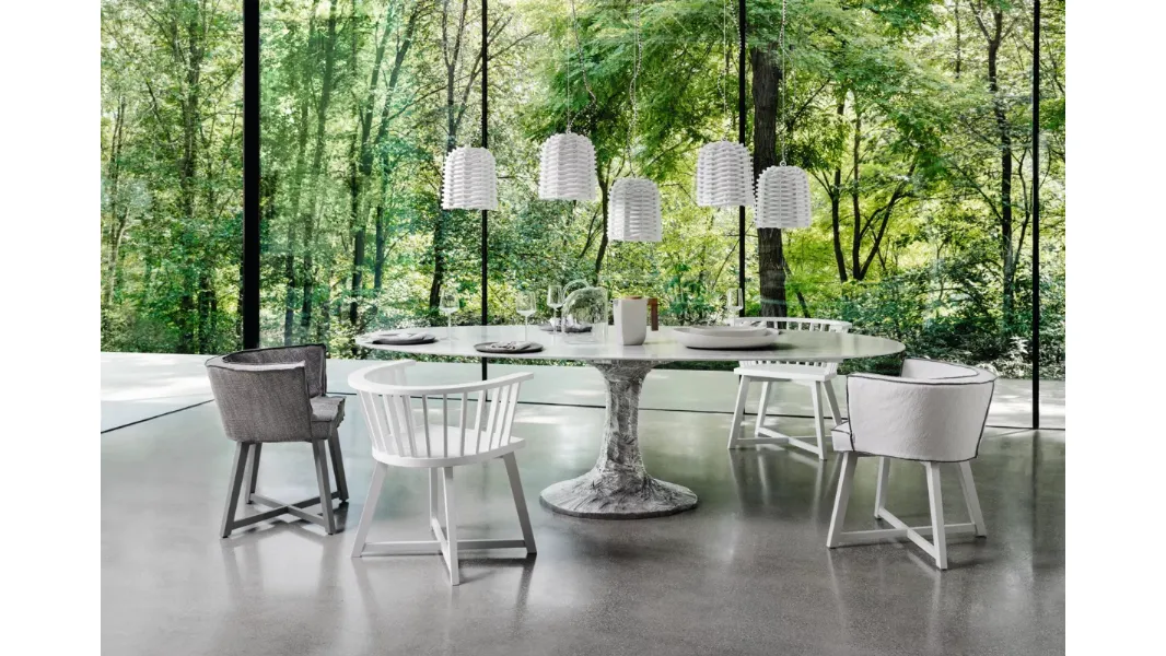 Lampada a sospensione in rattan Sweet di Gervasoni