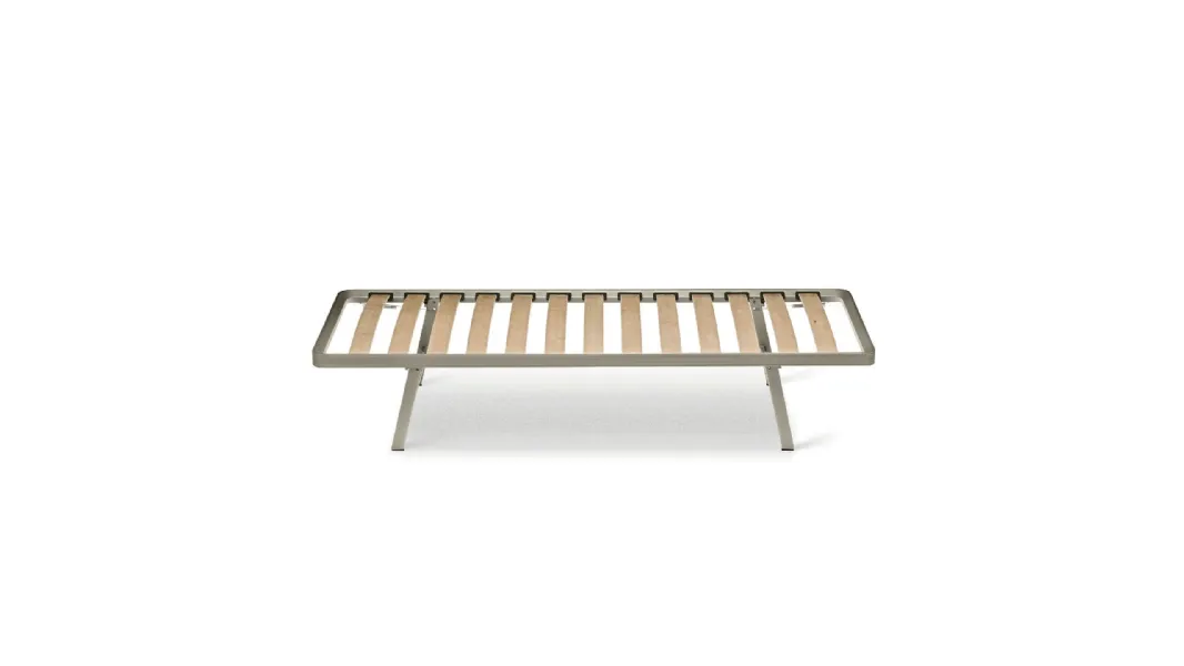 Rete letto singola con piedi pieghevoli Svelto Wood di Zigflex