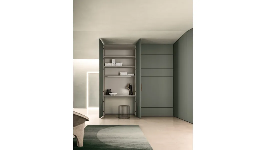 Armadio battente angolare Alterna SM2005 di Zalf