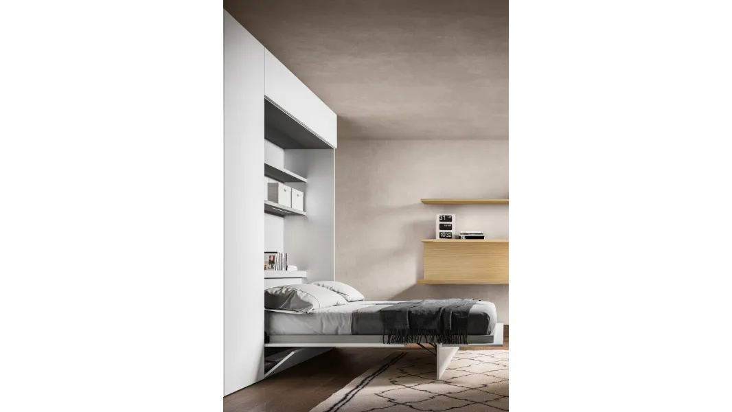 Armadio battente Alterna SM2011 con modulo letto di Zalf