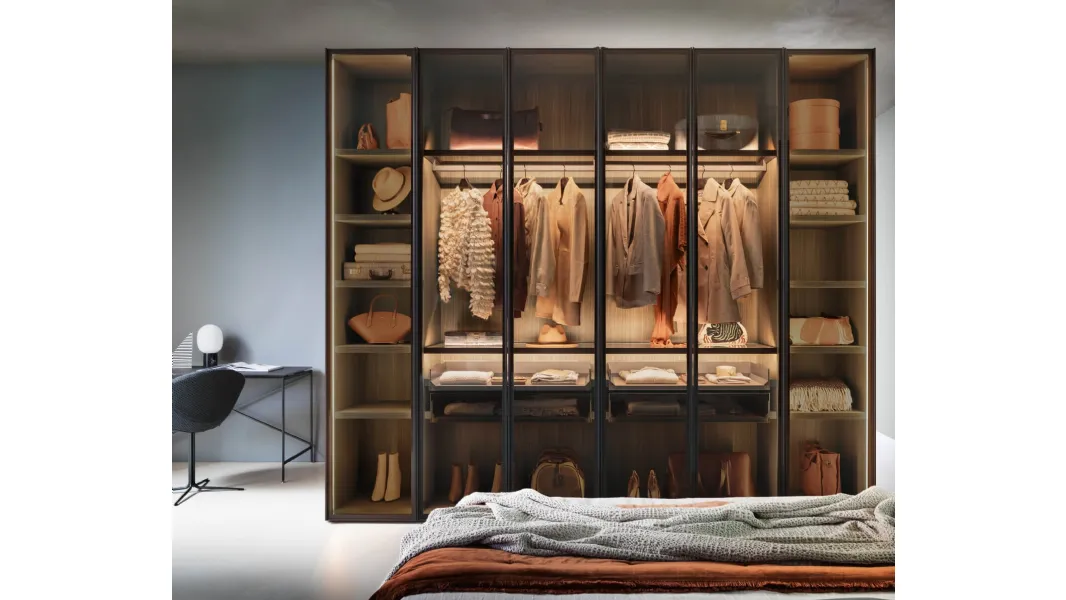 Armadio con ante a libro Alterna SM2504 di Zalf