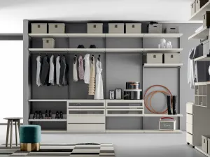 Cabina Armadio Easy Project Up in laccato opaco di Dall'Agnese