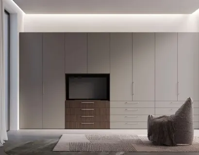 Armadio Night 50 con vano TV di Nardi Interni