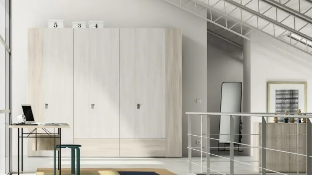 Armadio RD110 Easy con ante battenti di Marka Total Living