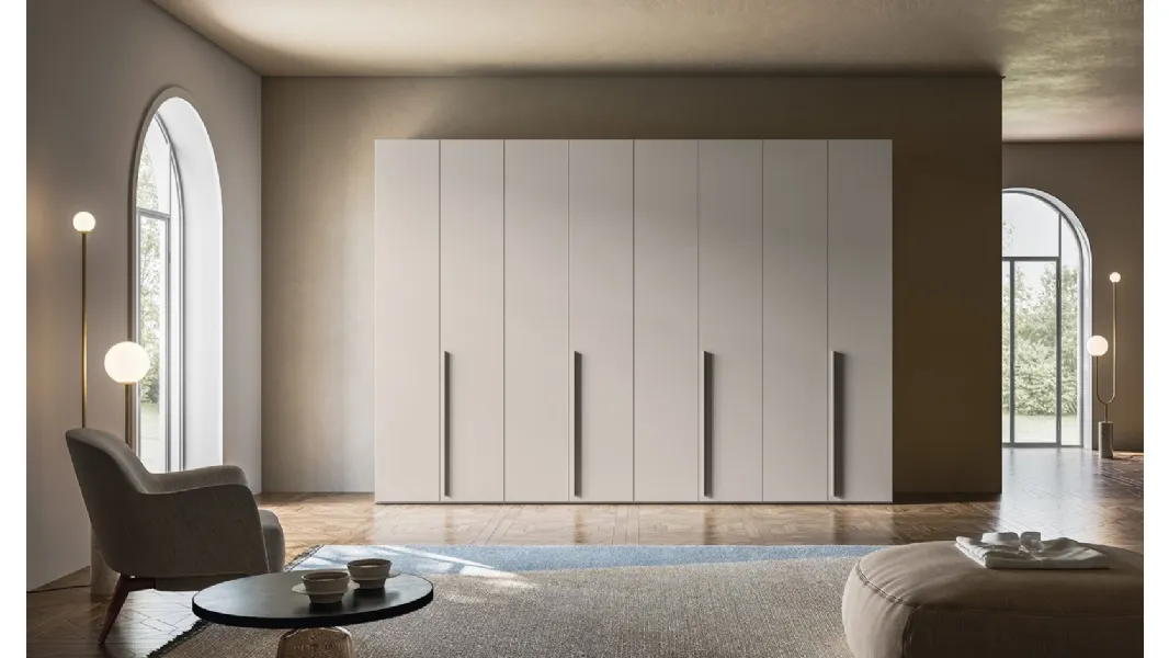 Armadio Battente Retta ZN02 finitura Nuvola di Marka Total Living