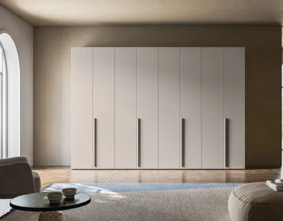 Armadio Battente Retta ZN02 finitura Nuvola di Marka Total Living