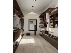 Cabina Armadio Combi RM101 finitura Forestal Dark di Marka Total Living