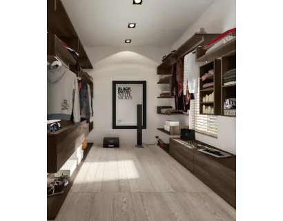Cabina Armadio Combi RM101 finitura Forestal Dark di Marka Total Living