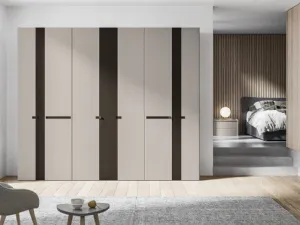Armadio Battente Pop ZN13 finitura Nuvola e Bronzo di Marka Total Living