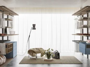 Cabina Armadio Vertiko ZN30 in laccato opaco Polvere e finitura Noce di Marka Total Living