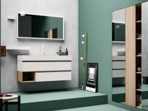 Mobile da Bagno sospeso in melaminico 45 02 di Birex
