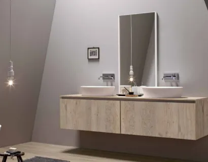 Mobile da Bagno sospeso in rovere 45 04 di Birex