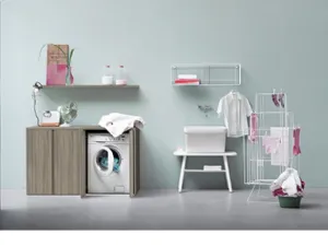 Mobile da Bagno in melaminico e laccato Acqua e Sapone Lavanderia 03 di Birex