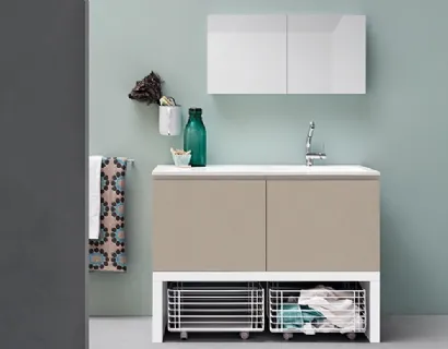 Mobile da Bagno in melaminico Acqua e Sapone Lavanderia 05 di Birex