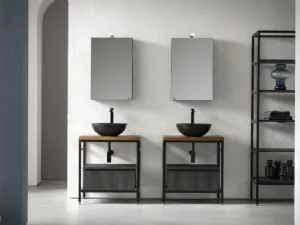 Mobile Bagno da appoggio in nobilitato effetto legno B-GO BG015 di Compab