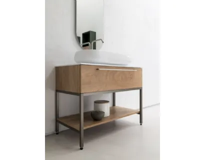 Mobile Bagno da appoggio in nobilitato effetto legno B201 BD010 di Compab