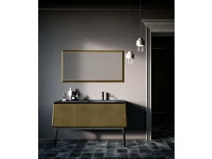 Mobile da bagno di design in laccato metallico Campus 01 di Birex