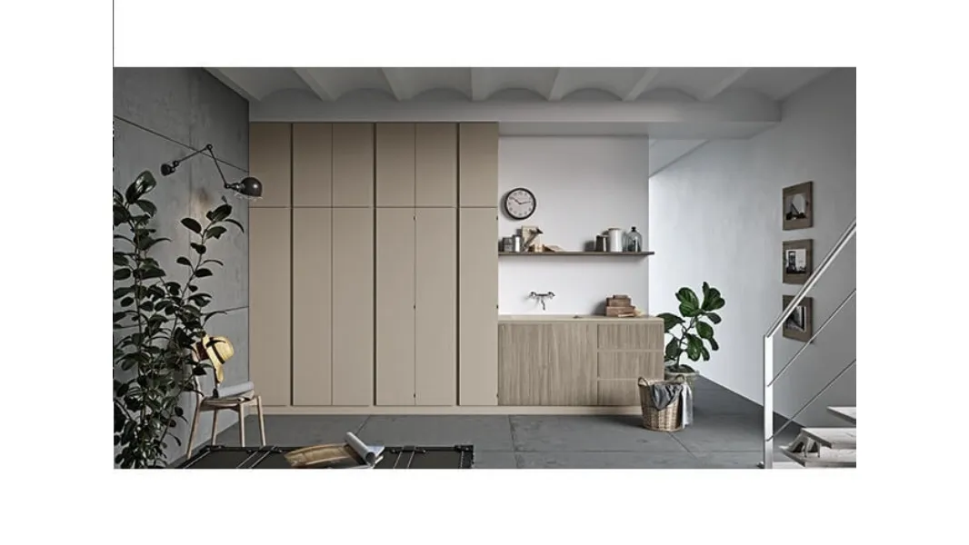 Mobile da Lavanderia in laccato opaco e melaminico Idrobox 08 di Birex