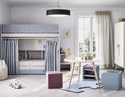 Cameretta con letti a castello Ergo di Nidi