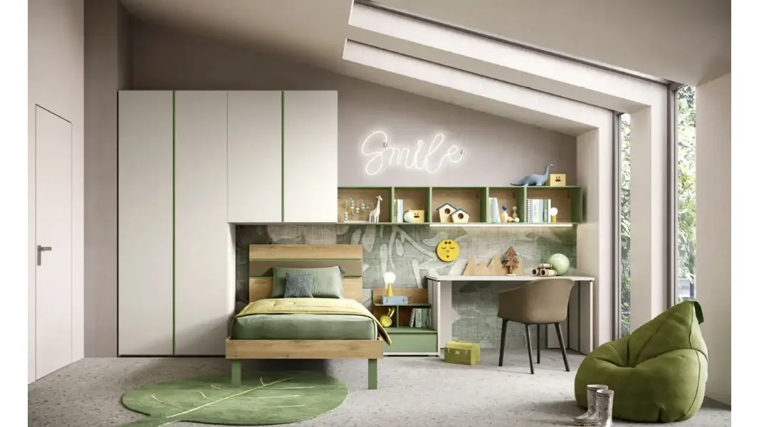 Cameretta a ponte K104 di Moretti Compact Camerette