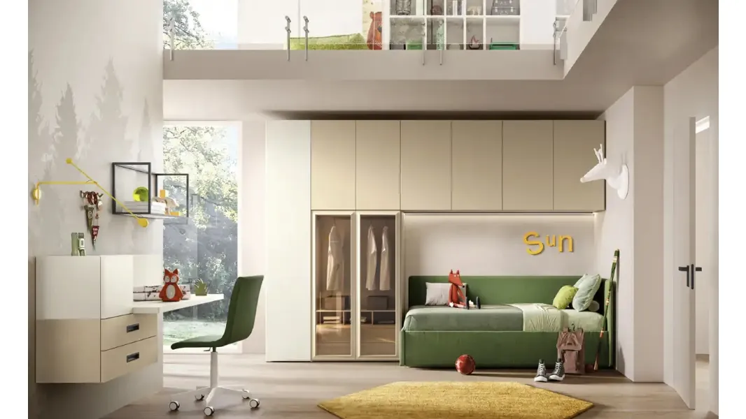 Cameretta a ponte K111 di Moretti Compact Camerette