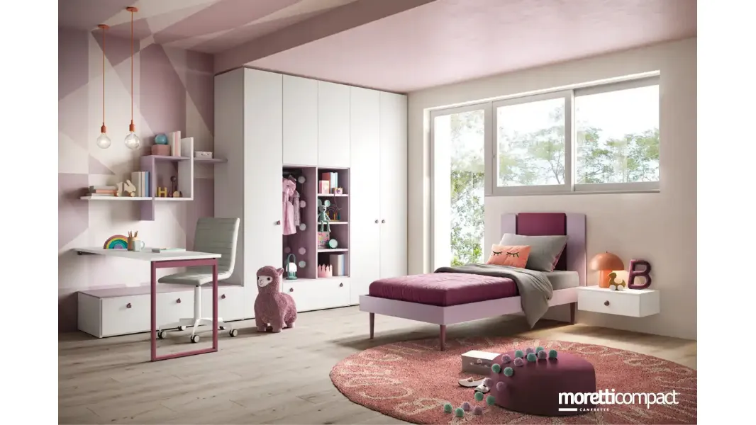 Cameretta componibile K112 di Moretti Compact Camerette