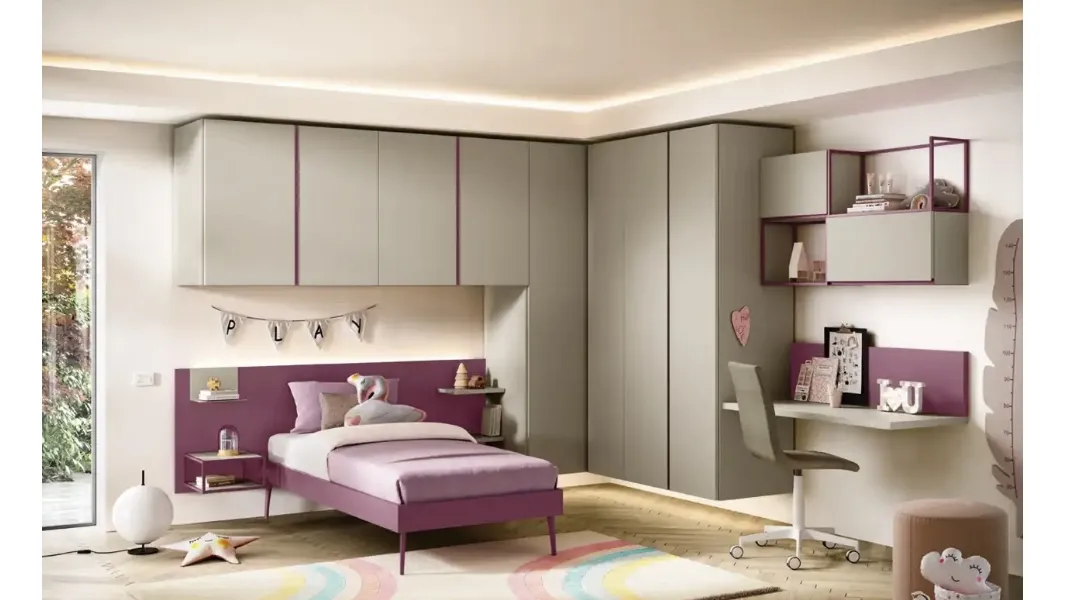 Cameretta a ponte K116 di Moretti Compact Camerette