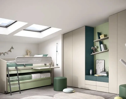 Cameretta con letti scorrevoli K124 di Moretti Compact Camerette