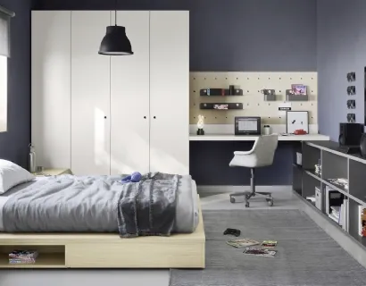 Cameretta con letto a terra Next space 14 di Nidi