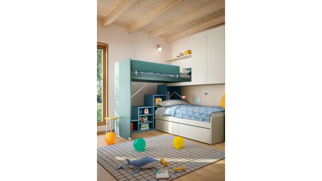 Cameretta Soppalco Scorrevole Slide di Nidi