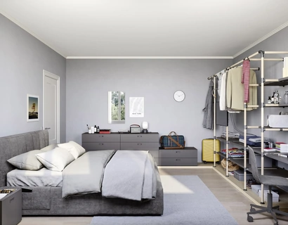 Cameretta componibile con letto matrimoniale Swell di Nidi