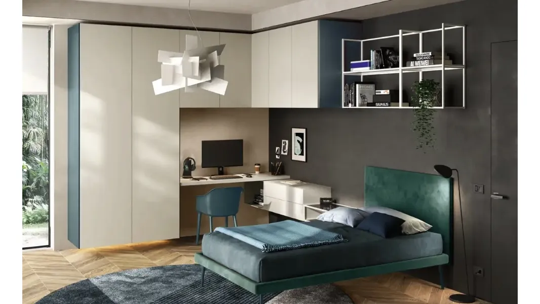 Cameretta a ponte Y111 di Moretti Compact Camerette