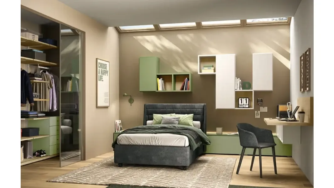 Cameretta per ragazzi Y114 di Moretti Compact Camerette