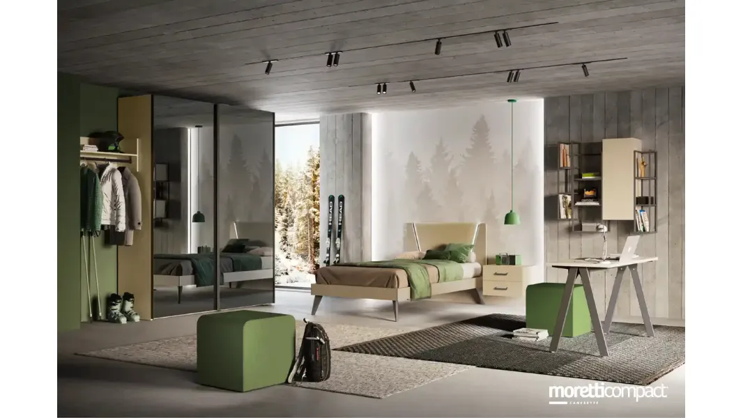 Cameretta componibile Y116 di Moretti Compact Camerette