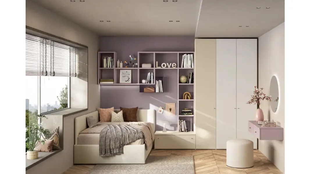 Cameretta su misura per ragazzi Y117 di Moretti Compact Camerette