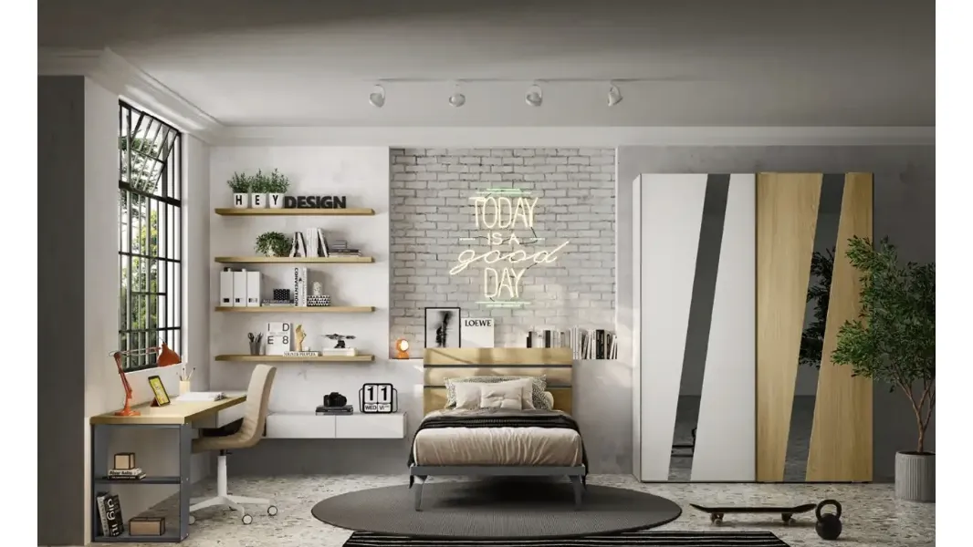 Cameretta componibile Y119 di Moretti Compact Camerette