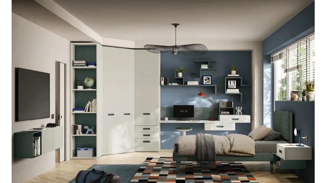 Cameretta componibile Y120 di Moretti Compact Camerette