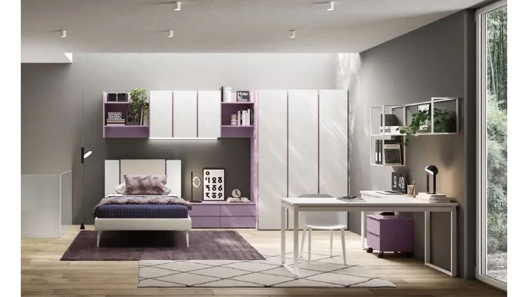 Cameretta a ponte Y121 di Moretti Compact Camerette